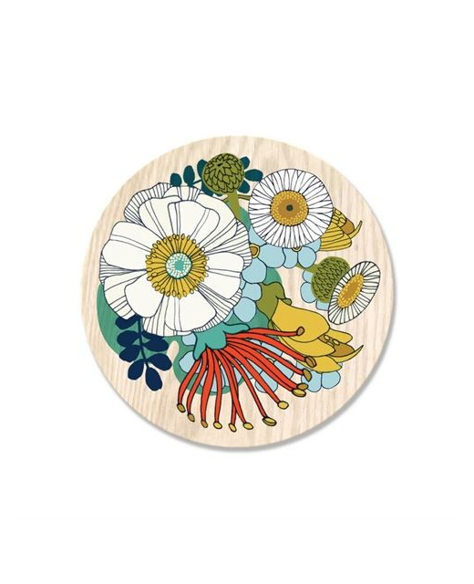 Folk Flowers Coaster