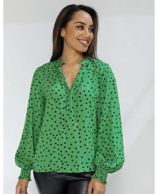 Tyra Shirt - Mint Spot - Brand-Stella & Gemma Clothing : Preview ...