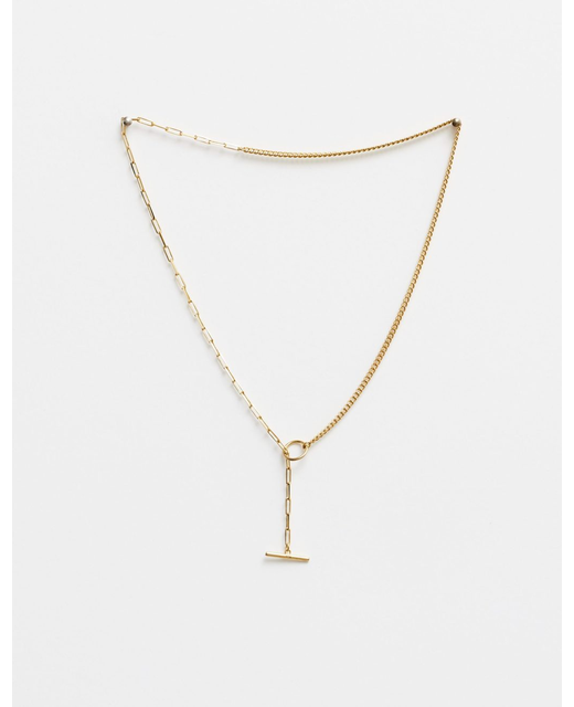 Gold Fob Chain Necklace