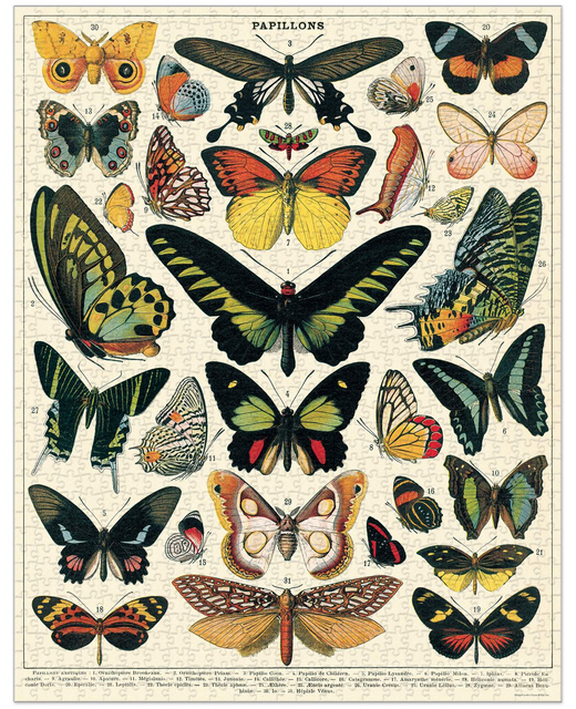 Vintage 1000 Piece Butterfly Puzzle