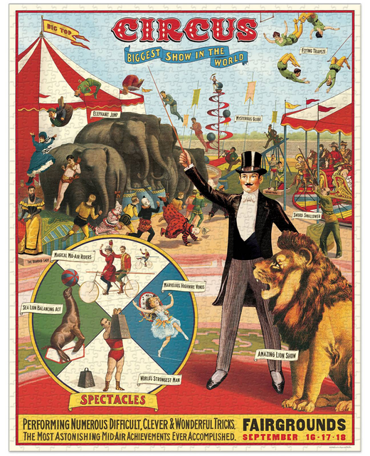 Vintage 1000 Piece Circus Puzzle