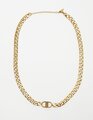 Chunky Flat Chain with Reversed Link Detail Necklace