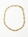 Gold Chunky Link & Ball Chain Necklace