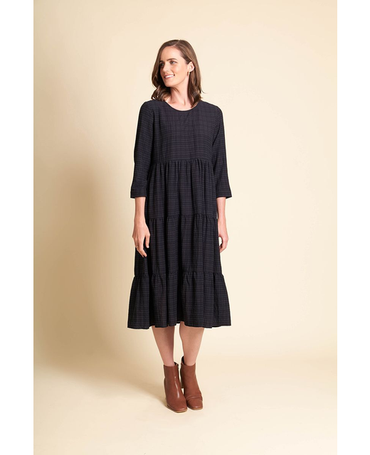 Tiered Cuff Sleeve Dress