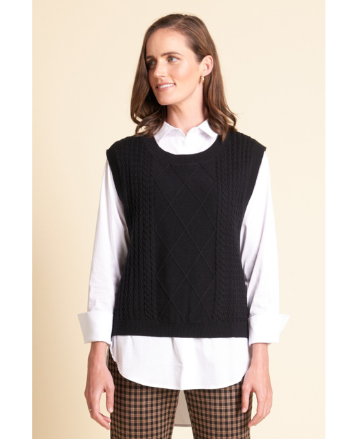 Cable Knit Vest