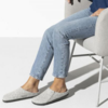 Birkenstock Zermatt Wool Felt Narrow Slip On - Light Grey