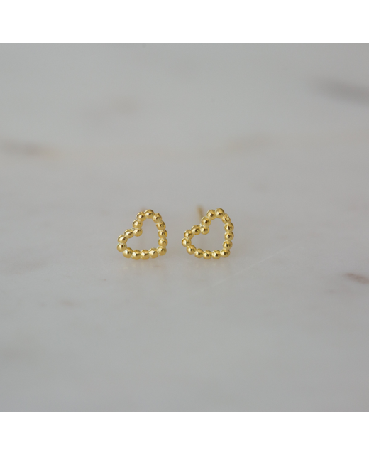 Dotty Love Studs Gold