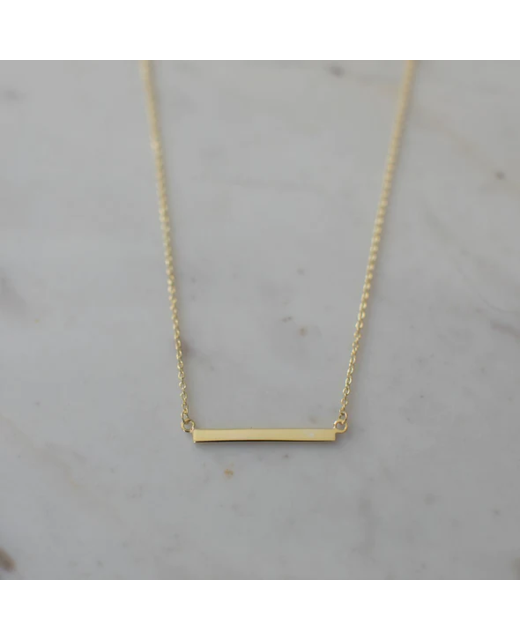 Bar Necklace Gold