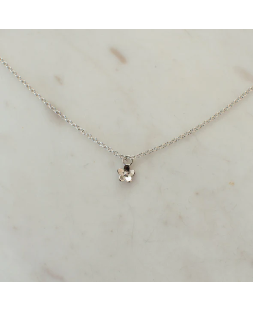 Daisy Day Necklace Silver