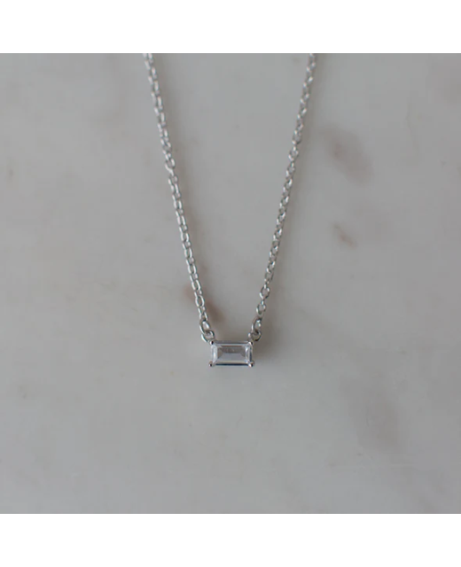 You Rock Necklace Silver