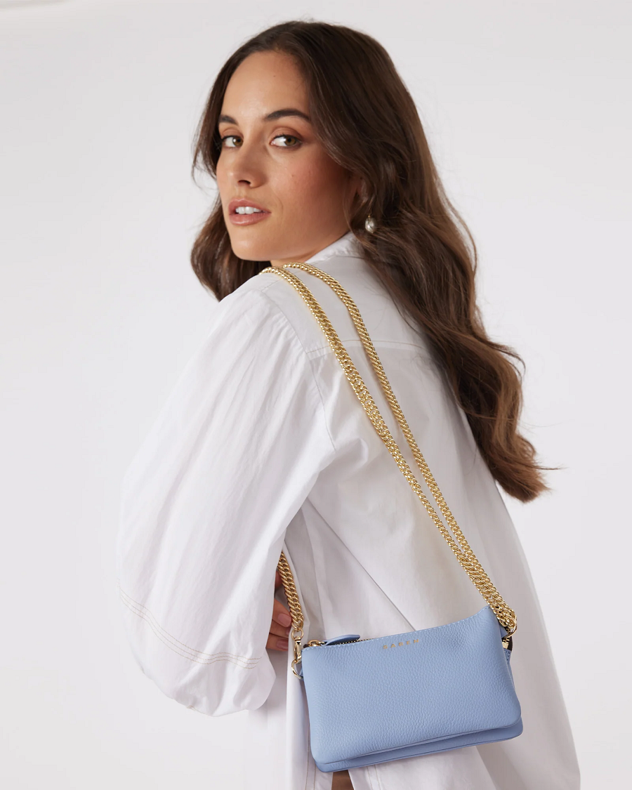 Lily chain leather crossbody on sale bag