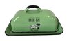 Haere Mai Enamel Butter Dish Green