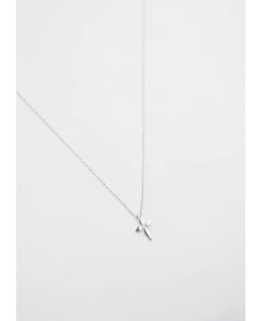 Stella + Gemma Lucky Cross Necklace - Silver