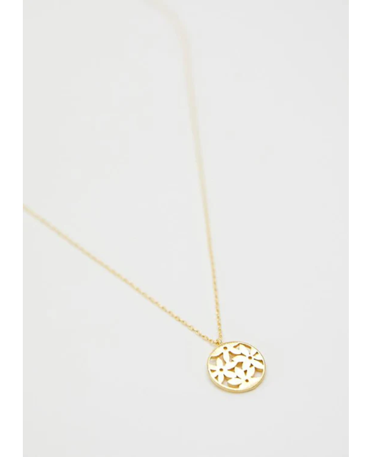 Stella + Gemma Daisy Patch Necklace - Gold