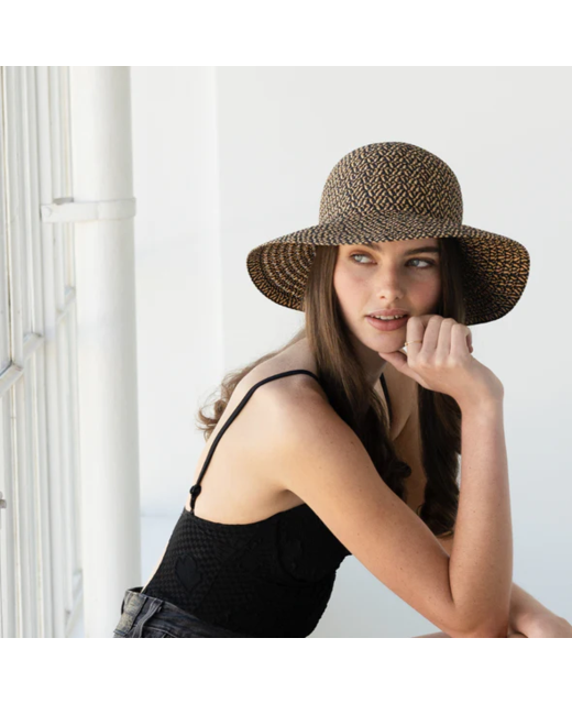 Sophie So Shady Sunhat - Natural/Monochrome