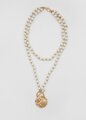 Stella + Gemma Double White Bead Necklace