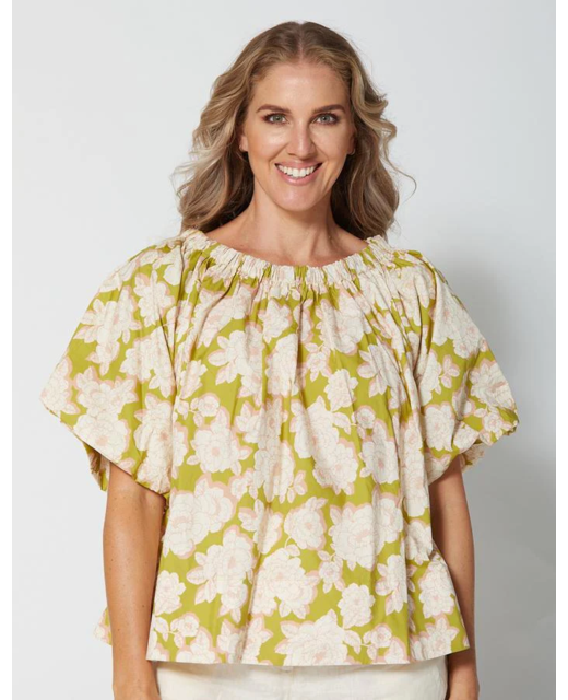 Stella + Gemma Santorini Blouse - Rose Olive