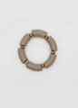 Stella + Gemma Wood Neutral Bead Bracelet