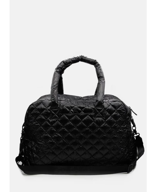 Stella + Gemma Quilted Overnight Bag - Black