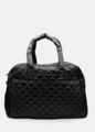 Stella + Gemma Quilted Overnight Bag - Black