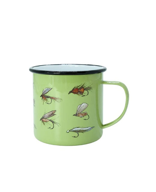 Moana Road Small Enamel Mug - Fly Fishing 