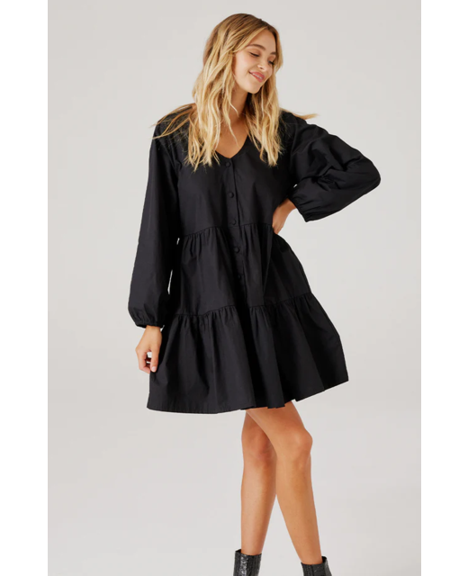 Cartel & Willow Indianna Mini Dress - Black