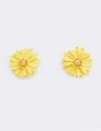 Stella + Gemma Flower Earrings - Light Yellow