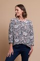 Foil Gathered Hem Top