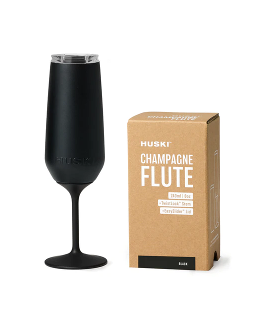 Huski Champagne Flute - Black