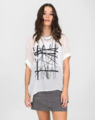 Storm Stix Print Oversized Tee