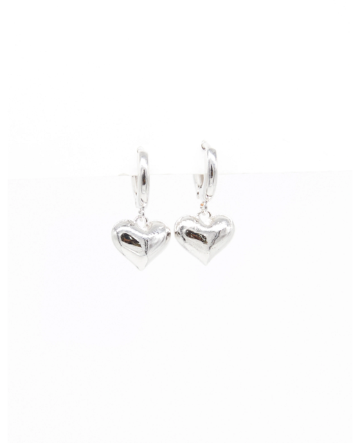 Stella + Gemma Huggie Heart Earrings