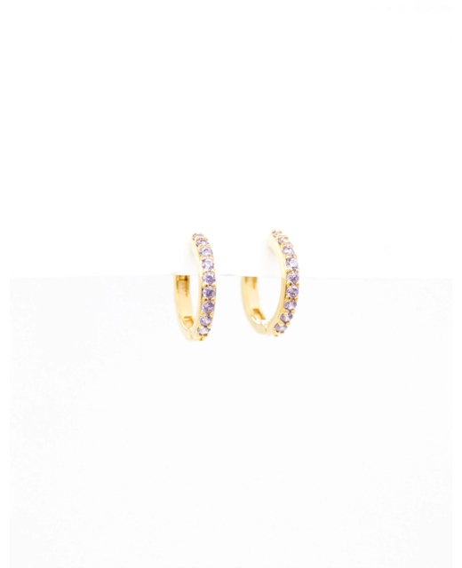 Stella + Gemma Huggie Stone Earrings