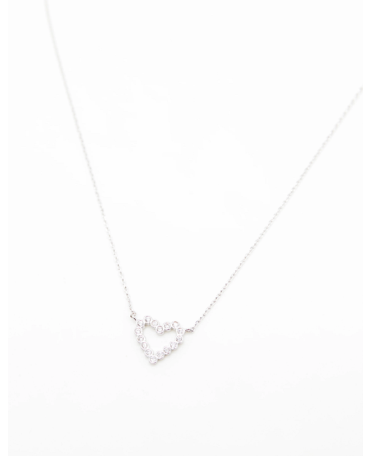 Stella + Gemma Crystal Heart Necklace