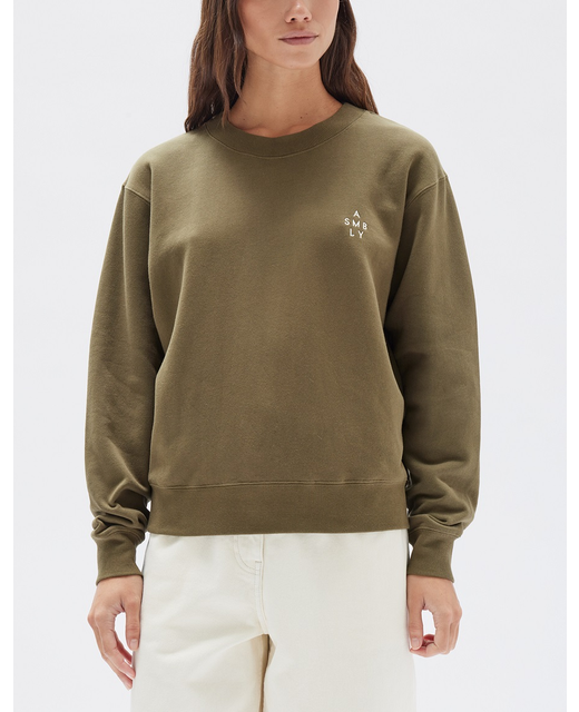 Assembly Label Womens Stacked Logo Fleece