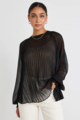 By Rosa Corral Sheer Pleated Swing Top