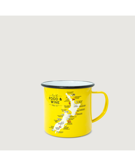 Moana Road Enamel Mug Food & Wine Mug - Small Yellow