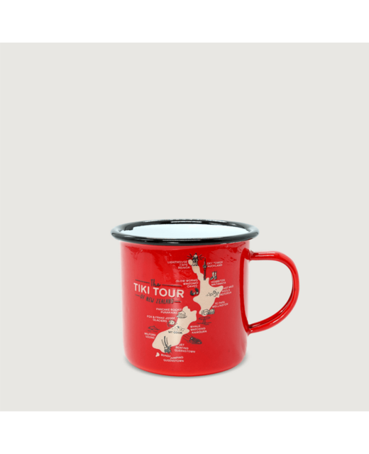 Moana Road Enamel Tiki Tour Mug - Small Red