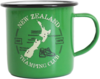 Moana Road Enamel NZ Tramping Mug - Small Green