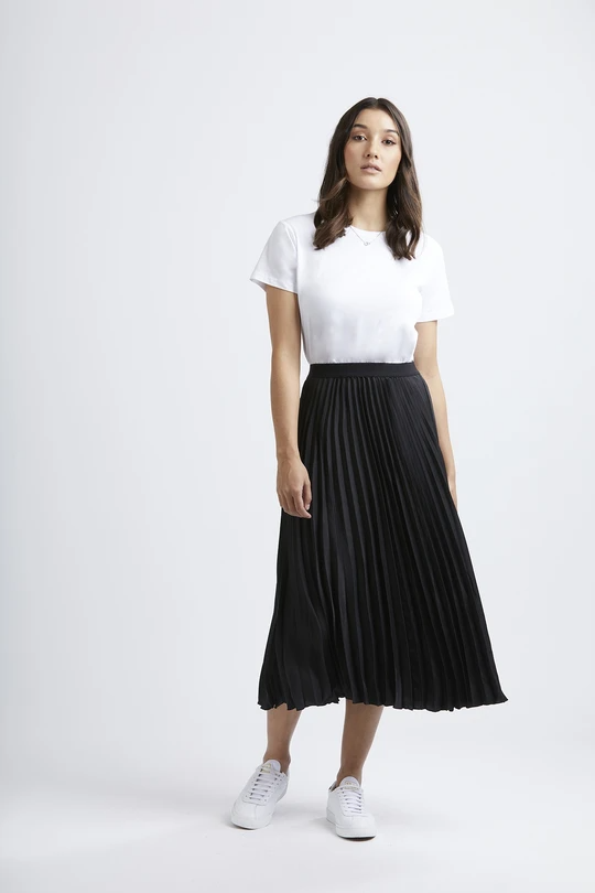 Sunray Pleated Skirt - Satin - Brand-Billie the Label : Preview ...