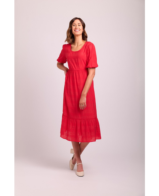 Memom Midi Volume Sleeve Dress