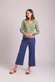 Oh3 Wide Leg Patch Pocket Trousers