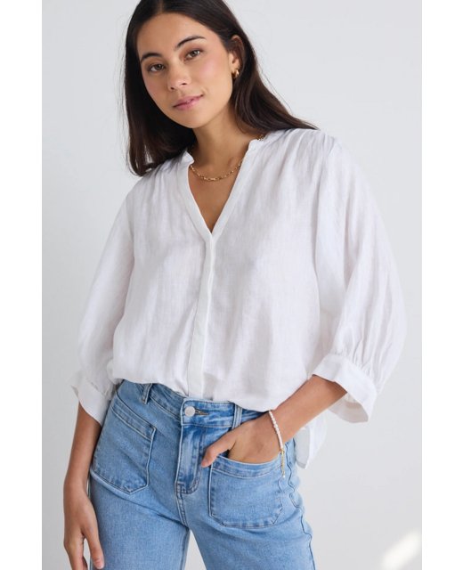 By Rosa Deity Linen SS Blouse