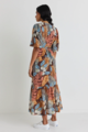 Among The Brave Ocean SS Wrap Midi Dress