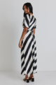 Among The Brave Amora Stripe Shirt Midi Dress