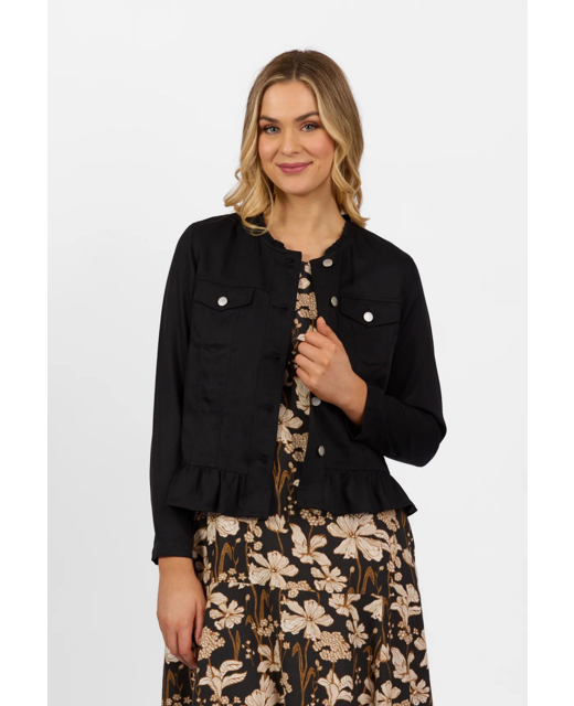 Jacket with Frill Hem