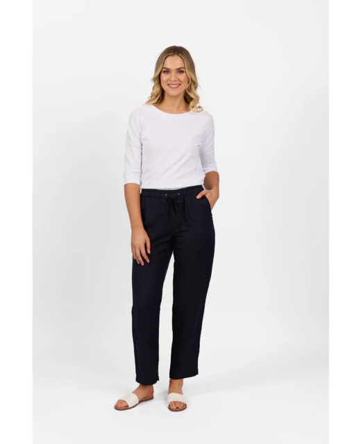 Vassalli Elastic Waist Slim Leg Pant