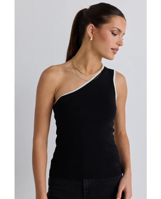 Stories Be Told Urban One Shoulder Knit Top