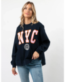 Stella + Gemma Sunday Sweater- Navy NYC