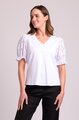 Esplanade Contrast Sleeve Top