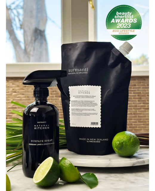 Surmanti Kitchen Multipurpose Surface Spray Refill 1L - Persian Lime & Lemongrass